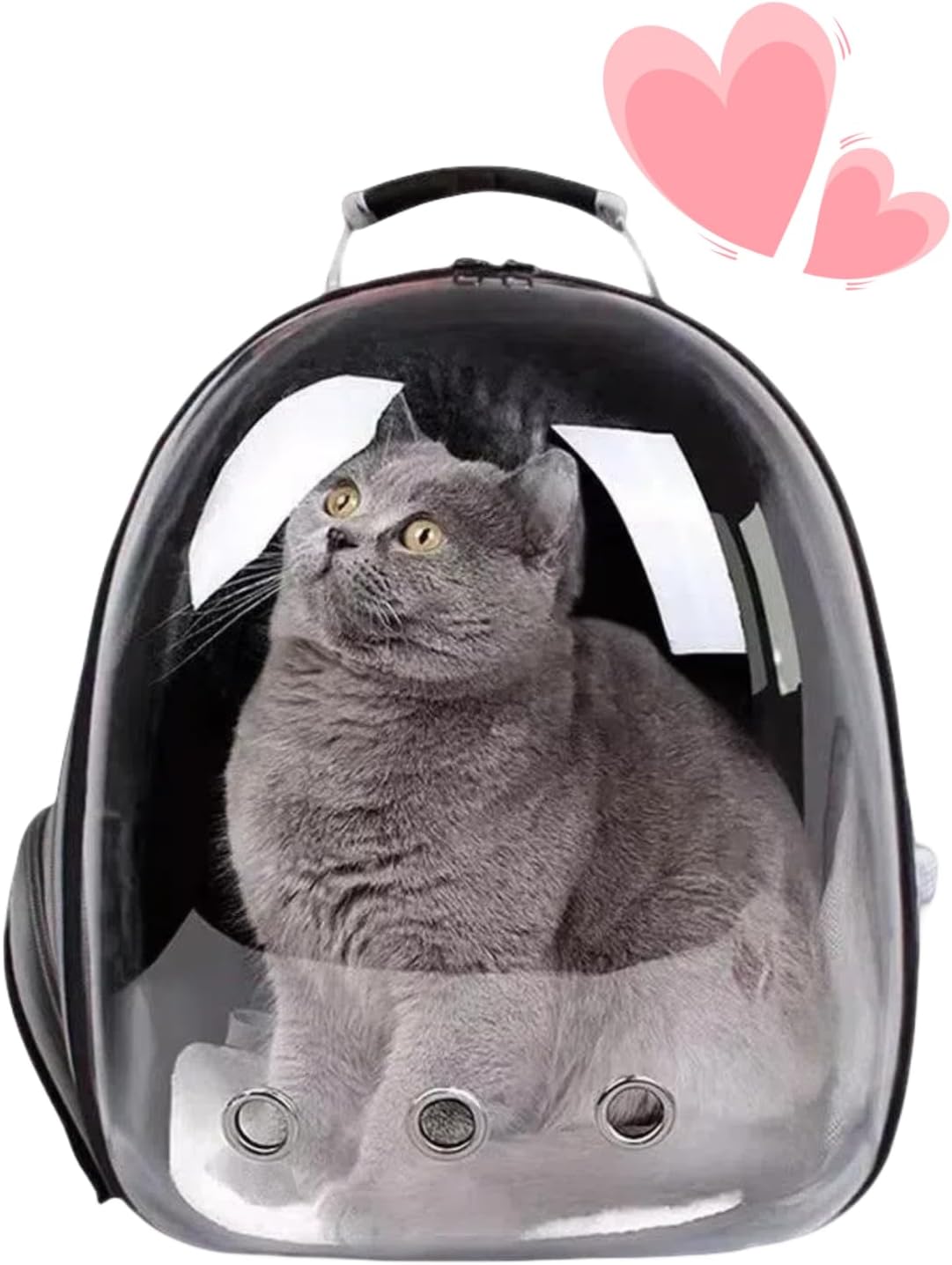 Cat Backpack Bubble, Cats and Dogs Pet Carrier Hard, Suitable for Cats Traveling Cat Bag Carrier, Transparent Outdoor Waterproof Spacecraft Pet Backpack Carrier