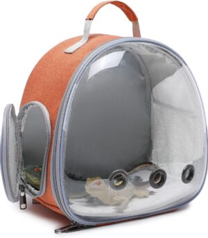 Small Animal Carrier Backpack Space Capsule Bubble Window Carrier Backpack for Lizard Guinea Pig