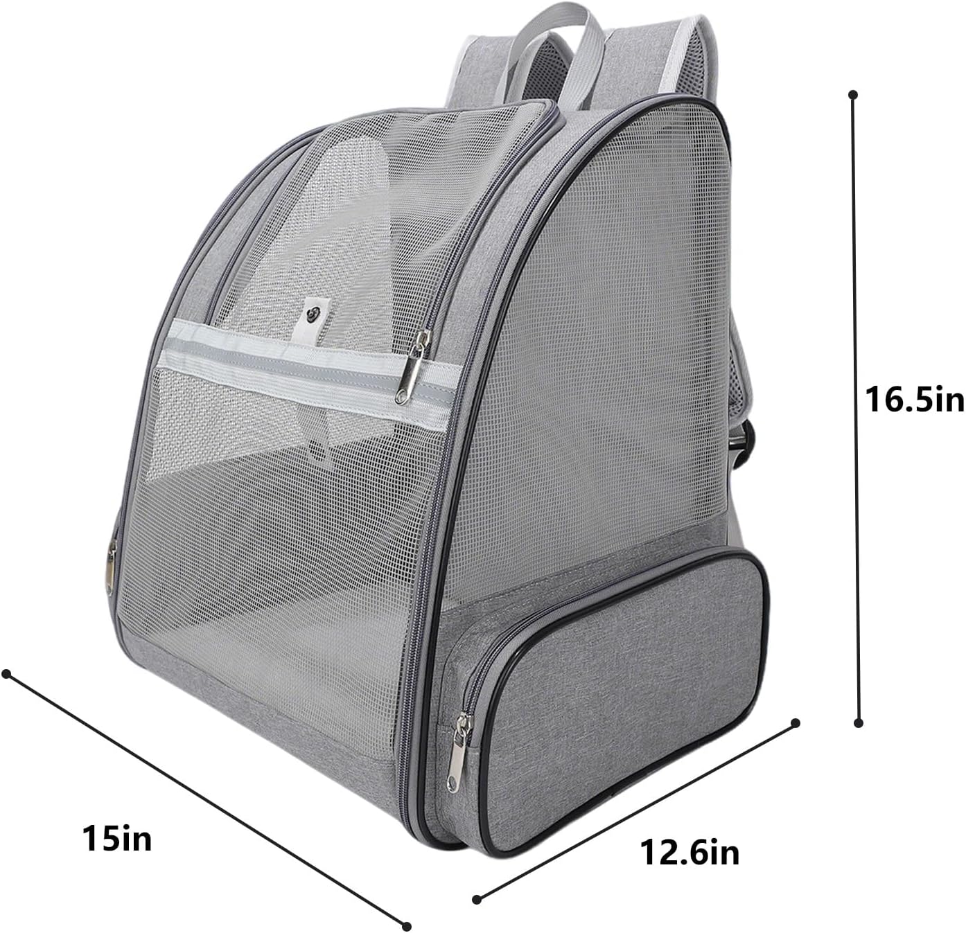 Dog Backpack Carrier,Pet Carrier for Cat/Small Dogs/Bunny,Ventilated Mesh Dog Backpack,Dog Travel Bag,Dog Bag,Small Dogs/Medium Cats Fit Up to 11lbs,Foldable Dogs Carrying Backpack - Image 2