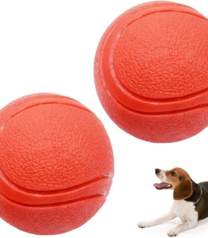 Hard Rubber Balls for Dogs,Dog's Solid Rubber Bouncy Ball Bite Resistant and Indestructible Dog Training Ball,Dog Balls for Aggressive Chewers